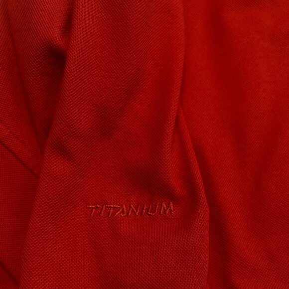 Columbia 1/4 Zip Sweater Large Rust Orange Titanium Outdoor Knit Pullover Men’s - Picture 8 of 11